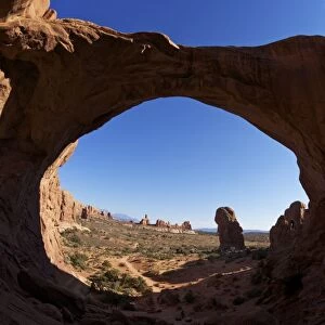 Double Arch, Arches National Park, Moab, Utah, United States of America, North America