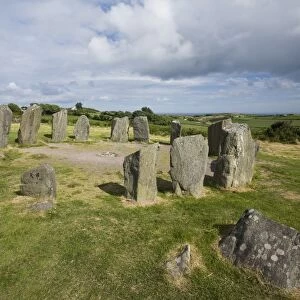 Drombeg stone circle, a recumbent stone circle locally known as the Druids Altar