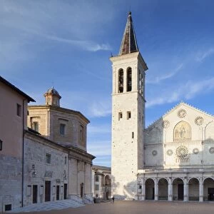 Duomo (Cathedral) in Piazza del Duomo, Spoleto, Umbria, Italy, Europe