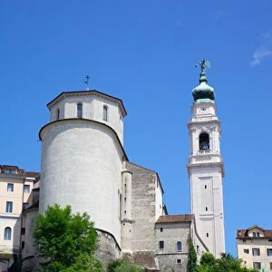 Duomo of San Martino and Juvarra bell tower, Belluno, Province of Belluno, Veneto, Italy, Europe