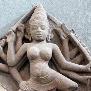 Durga statue from the 10th century, Museum of Cham Sculpture, Danang, Vietnam, Indochina