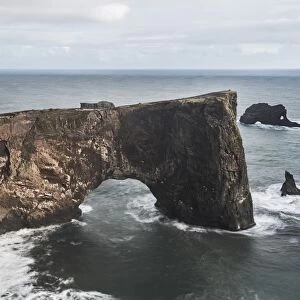 Dyrholaey Rock Arch, Dyrholaey Peninsula, near Vik, South Iceland (Sudurland), Iceland