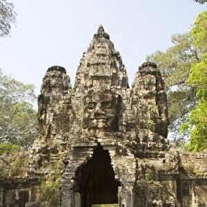 East Gate, Angkor Thom, Angkor Archaeological Park, UNESCO World Heritage Site, Siem Reap, Cambodia, Indochina, Southeast Asia, Asia