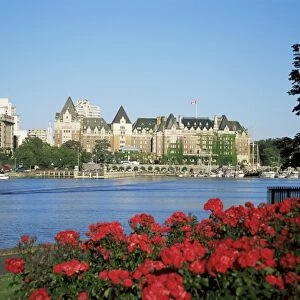 Empress Hotel and Innter Harbour, Victoria, Vancouver Island, British Columbia