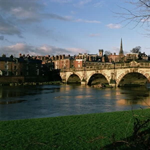 English Bridge, Shrewsbury, Shropshire, England, United Kingdom, Europe
