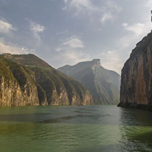 Entering the Three Gorges on the Yangtze River, near Chongqing