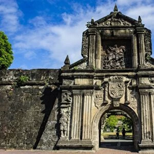 Entrance to the old Fort Santiago, Intramuros, Manila, Luzon, Philippines, Southeast Asia, Asia