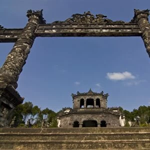 Entrance to tomb of Khai Dinh, Hue, Vietnam, Indochina, Southeast Asia, Asia