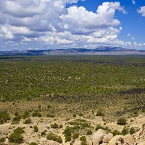 Escarpment and lava beds in El Malpais National Monument, New Mexico, United States of America