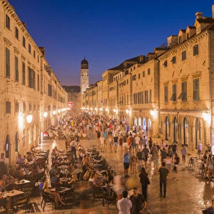 Evening in the old town, Dubrovnik, Croatia, Europe