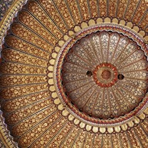 Detail of the exquisitely and finely gilded domed ceiling