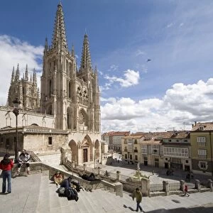 Exterior of the cathedral from the northwest, Burgos, UNESCO World Heritage Site