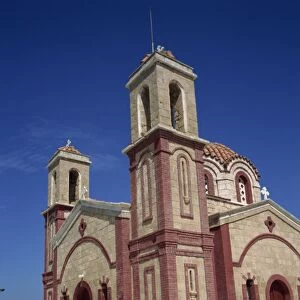 Exterior of Christian church, St. Georges Church at Paphos on the west of the island