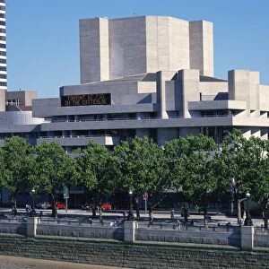 Exterior of the National Theatre, South Bank, London, England, United UingdomK, Europe
