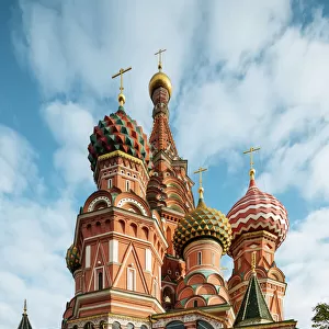 Exterior of St. Basils Cathedral, Red Square, UNESCO World Heritage Site, Moscow
