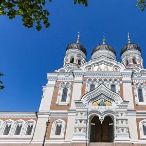 Exterior view of an Orthodox church in the capital city of Tallinn, Estonia, Europe
