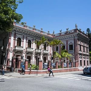 Facade of the Cruz e Sousa Palace in Florianopolis, Santa Catarina State, Brazil, South America