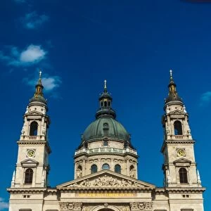 Facade of St. Stephens Basilica, Budapest, Hungary, Europe