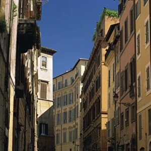 Facades in the Via di Panico