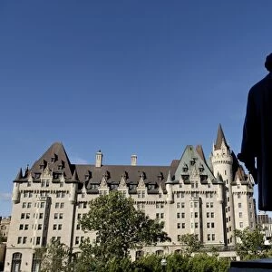 The Fairmont Chateau Laurier Hotel, a limestone building located in the heart of the capital