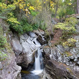 The Falls of Bruar in autumn, near Blair Atholl, Perth and Kinross, Scotland