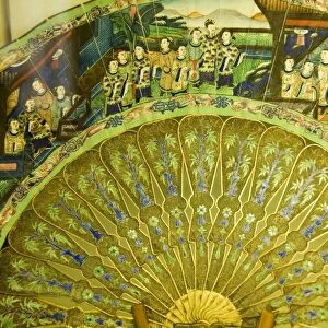 Fan in the museum