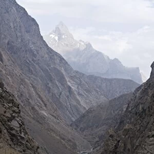 Fann Mountains with river, Iskanderkul, Tajikistan, Central Asia, Asia
