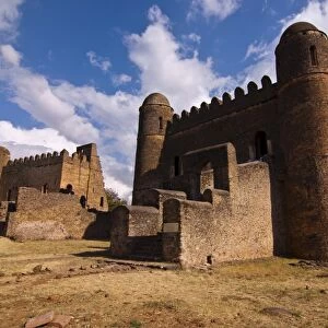 Fasilides castle, Gondar, UNESCO World Heritage Site, Ethiopia, Africa