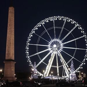 Ferris wheel at Place de la Concorde, Paris, France, Europe