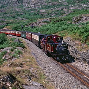 Ffestiniog Railway at Tanygrisiau, the busiest of the North Wales narrow gauge railways