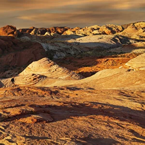 Fire Wave at sunset, Valley of Fire State Park, Nevada, United States of America