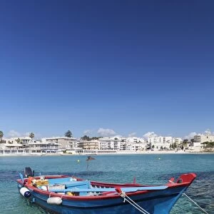 Fishing boat, port of Otranto, Lecce province, Salentine Peninsula, Puglia, Italy, Europe