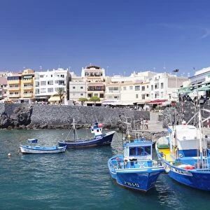 Fishing boats at the port, Los Abrigos, Tenerife, Canary Islands, Spain, Europe