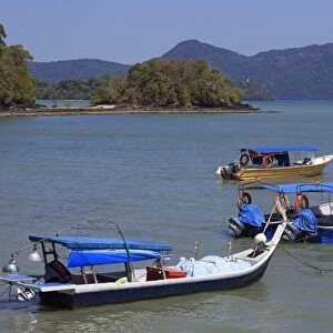 Fishing boats in Porto Malai, Chenang City, Langkawi Island, Malaysia, Southeast Asia, Asia
