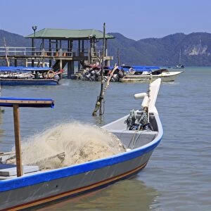 Fishing boats in Porto Malai, Chenang City, Langkawi Island, Malaysia, Southeast Asia, Asia