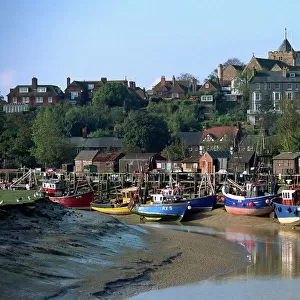 Fishing boats on River Rother, Rye, Sussex, England, United Kingdom, Europe
