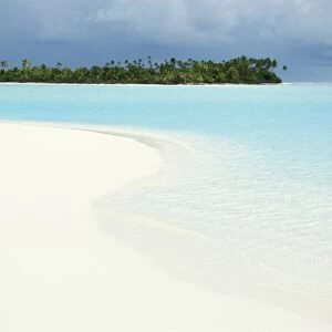 One Foot Island, Paradise beach, Aitutaki, Cook Islands, South Pacific, Pacific