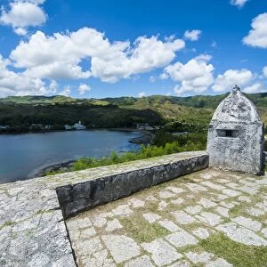 Fort Soledad looking over Umatac Bay, Guam, US Territory, Central Pacific, Pacific