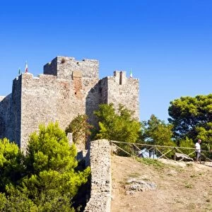 The fortress, Rocca Aldobrandesca, Talamone, Maremma, Grosseto province, Tuscany