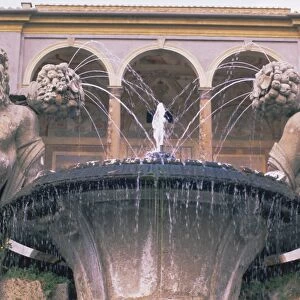 Fountain in the gardens of the Palazzo Farnese