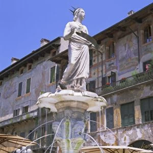 Fountain in Piazza delle Erbe