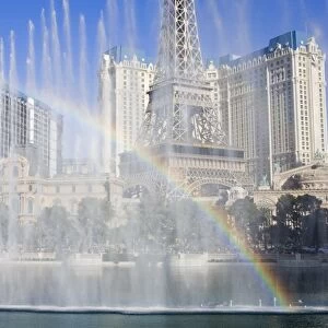 Fountains at Bellagio and Paris Casino, Las Vegas, Nevada, United States of America