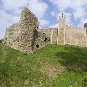 Framlingham Castle, a fortress dating from the 12th century, Suffolk, England