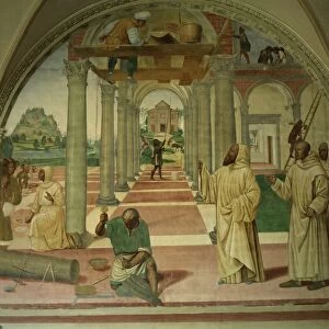 Fresco by Antonio Bazzi of Il Sodoma, painted between 1505 and 1508 in series on life of St