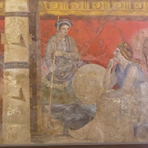 Fresco, from Boscoreale Villa, Pompeii, displayed at National Archaeological Museum