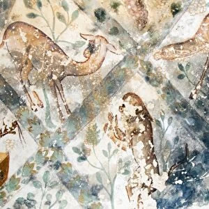 Fresco, Qasr Amra (Quseir Amra), Ummayad Hunting Pavilion, UNESCO World Heritage Site