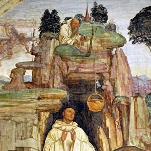 Frescoes in cloister by High Renaissance painter Il Sodoma