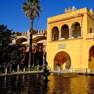 Fuente de Mercurio, Real Alcazar, UNESCO World Heritage Site, Seville, Andalucia