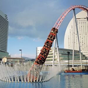 Funfair rollercoaster