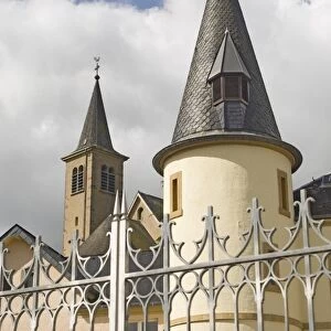 A gate tower at the Schloss